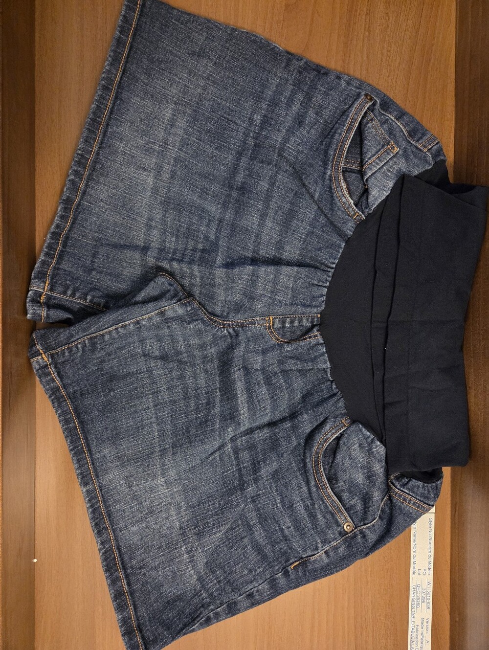 Motherhood Jean Shorts Maternity